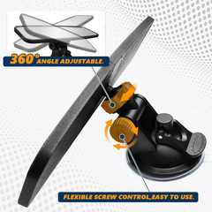 Rear View Mirror, Adjustable Interior Rearview Mirror with Suction Cup, anti Gl