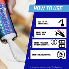 Power Grab Express 9 Oz. All Purpose Construction Adhesive (4-Pack)