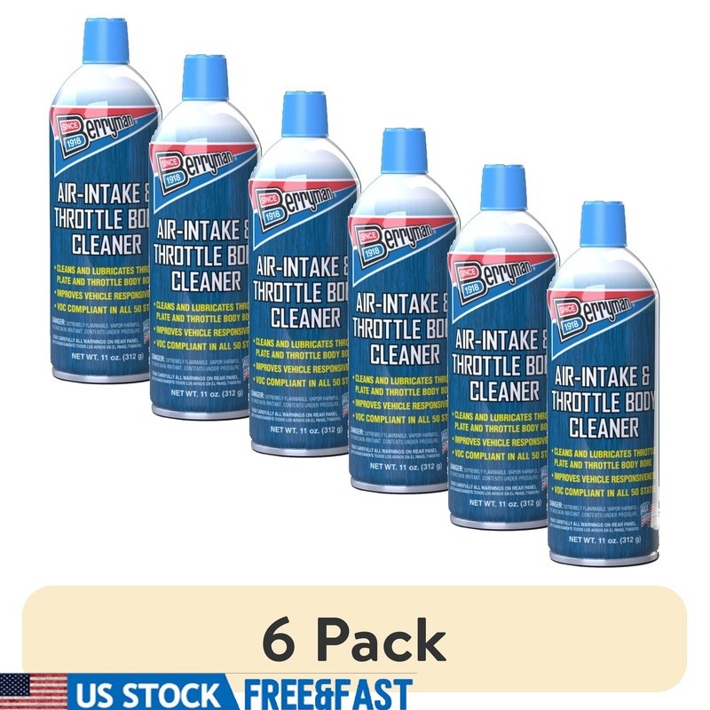 Air Intake Throttle Body Cleaner 2209 Gas Engines 6 Pack VOC Compliant New