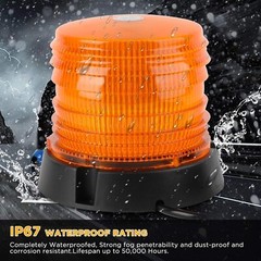 2pcs 60LED Beacon Strobe light Flashing Emergency Light Amber roof top lights