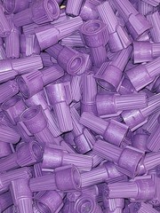 8pcs Ideal Twisters Al/Cu Wing Nut Wire Connectors Aluminum to Copper 65 Purple