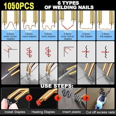 Plastic Welding Machine Car Bumper Repair Kit, Hot Staple Gun Plastic Welder …