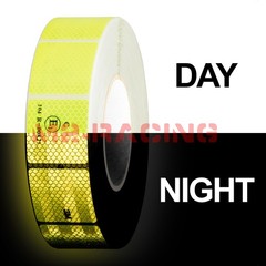 3M Diamond Grade Neon Yellow Conspicuity Tape 2″ x 2″ CE Approved Reflective