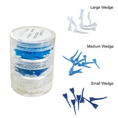 120Pcs Dental Plastic Tulwar Wedge Sectional Matrix System Refill Wedge Diastema