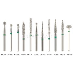 5-100pc SANDENT Dental Diamond Burs For High Speed Handpiece Friction Grip 1.6mm