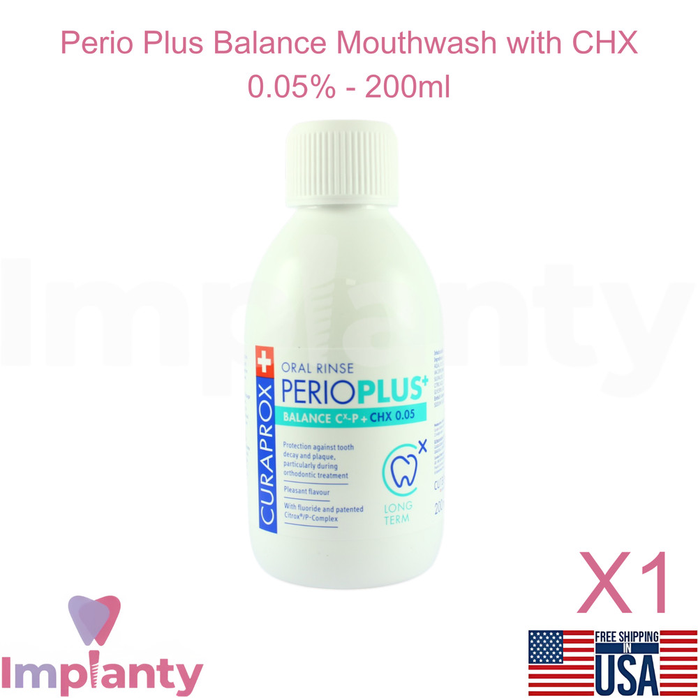 Curaprox Dental Mouthwash 200ml Peri0 Plus CHX 0.5% Alcohol free Plaque Control
