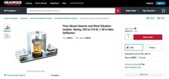 MASON 5XR72 Floor Mount Vibration Isolator – Seismic And Wind