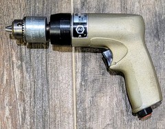 Vintage Black & Decker 1490 Type 2 3/8″ NonReversible Air Drill Pneumatic TESTED