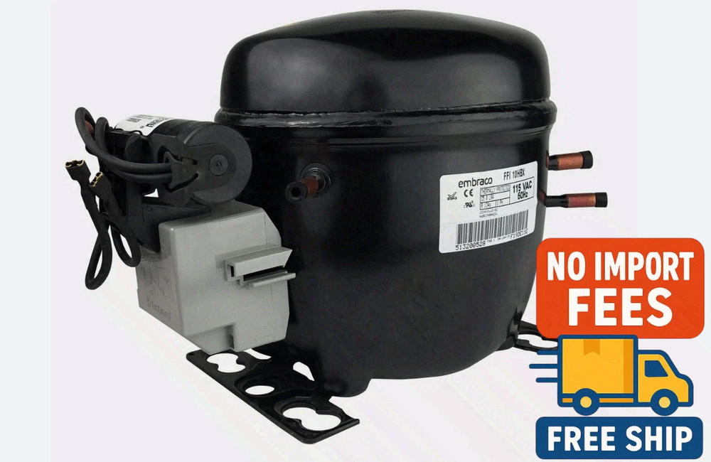 Embraco FFI10HBX Refrigeration Compressor 1/3HP 115V R134a 4400 BtuH CSIR New