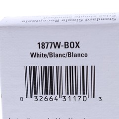 Eaton White COMMERCIAL Outlet Single Receptacle NEMA 5-20R 125V 20A 1877W Boxed