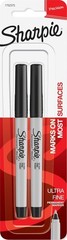 Sharpie Permanent Markers, Ultra Fine Point, Black, 2 Count – Home, School, Offi