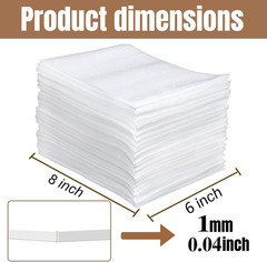 50 Pack 6”X8” Cushion Foam Pouches, Moving Supplies for Dishes, Packing Foam