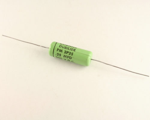 5 pcs. of CDE PM2P25 .25uF 200V Axial Black Cat Style Capacitors .25mfd 200Vdc