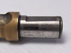 SANDVIK COROMANT JOBBER DRILL R411.5-27032 DC27.00 258984 7-1/4″OAL 1″DIA SHAFT