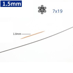 304/A2 Stainless Steel Wire Rope Cable Dia 0.3mm 0.4mm 0.45mm 0.5mm 0.6mm 0.8mm