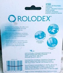 Ship N 24 Hours. New-Rolodex Petite Refill Card:100 Pack. 2 1/4 in. X 4 in.