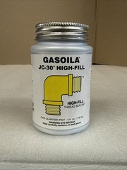 Gasoila JC04 Pipe Thread Sealant: Oyster White, 1/4 pt Can 500 degree F Max