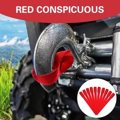 10 Pcs Red Winch Hook Pull Straps 11 Inch Nylon Strap 1 Inch Wide Tow Handle