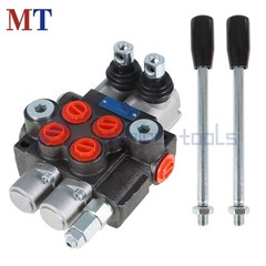 11 GPM 2 Spool SAE Ports Hydraulic Monoblock Double Acting Control Valve