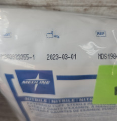MEDLINE Nitrile Exam Gloves Extended Cuff *18 Pair* Sterile Size: Medium