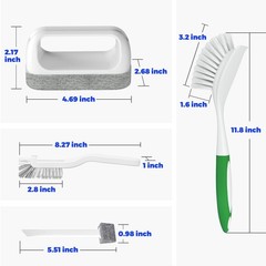 Holikme 6Pack Kitchen Cleaning Brush, Green 7 Pack,