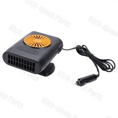 1x New 200W 12V Car Heater Cooling Fan For Windshield Defrosting – Orange/Black