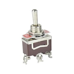 2x ON-OFF-ON 3-Pin Position Spring Return Momentary Metal Toggle Switch 15A 250V