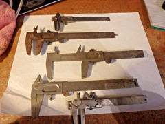 4S-5 vintage vernier calipers- steelcraft,globemaster,spain, conquerer,supreme