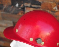 Vintage Red Fibre-Metal Hard Hat SuperGlas Pennsylvania
