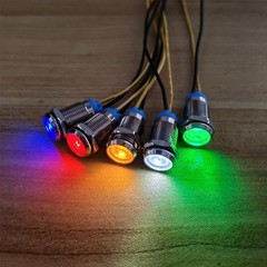 Gebildet 5Pcs 10mm 110V220VAC LED Metal Indicator Light Waterproof Signal Lam…