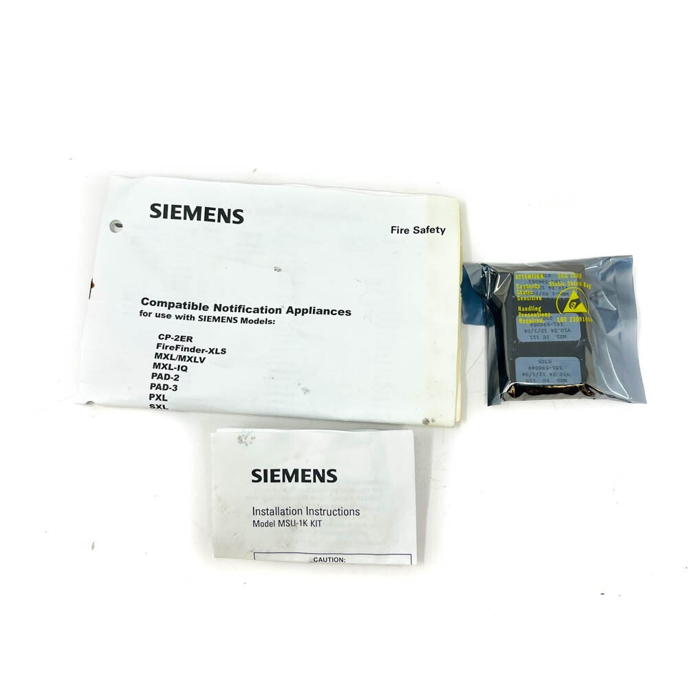 Siemens MSU-1K Cerberus Pyrotronics 500-691254 R 10.24 Firmware Upgrade USA Made