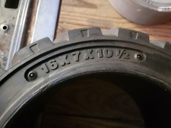 Total Source 17x7x10.5 Solid Traction Froklift Tire P-005055C221107715A Free Shi