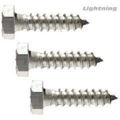 316 Marine Grade Stainless Steel Hex Head Lag Bolt Screw 5/16 x 1-1/4” Qty 50