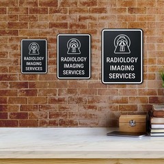 Portrait Round Plus Radiology Imaging Services Wall or Door Sign