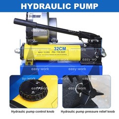 1/8-1inch Pro Hydraulic Hose Crimper Kit With Molds Hydraulic Crimping Machine
