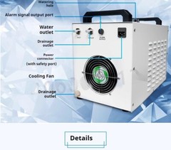 CW3000 5000 chiller water pump circulating water tank CO2 laser cutting machine