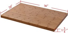 Boonliving Eco-Friendly Natural Bamboo Tabletop DIY Furniture