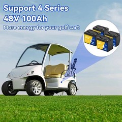 12V 100Ah LiFePO4 Lithium Battery BMS for Solar RV Off-grid Motors Marine