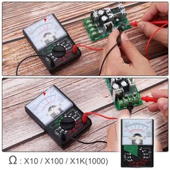 Analog Pointer Multimeters Testing Instrument AC/DC Current OHM w/ Test Leads US