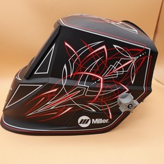 Miller Classic Series VS Auto Darkening Welding Helmet Digital Black Red Graphic