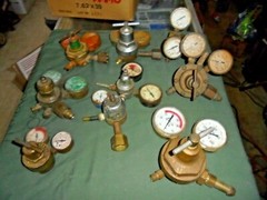Lot of 8 Pressure Gauge Multiple Brands
