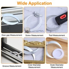 Inside Outside Caliper Gauge Double Ended Bowl Caliper Clearance Measuring Ruler