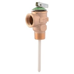 Cash Acme 3/4 in Bronze NCLX Temperature Pressure Relief Valve 1-1/4 in Shank