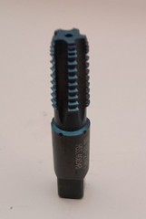 1/8-27 NPT, 5 Flutes, Oxide Finish,High Speed Steel, Interrupted Thread Pipe Tap