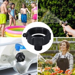 275 330 2″ NPS IBC Tote Adapter, Food Grade IBC Tote Fittings Water Hose Male…