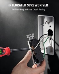 2-in-1 Voltage Tester Screwdriver, 3–500V AC Contact Voltage Measurement & No…