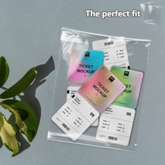 500/1000/2000 Pack, 6×9″ Clear Bag Resealable Adhesive for Mat Matting Art Print