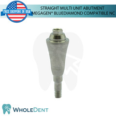 5X Straight Multi Unit Prosthetic NC Compatible with Megagen® BlueDiamond