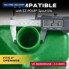EZ-Pour Spout Kit A1 Adapter Set (Pack of 1), Universal Container Spout Replacem