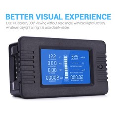 DC Battery Monitor Meter 100A/200A/300A 0-200V LCD Display Amp for Car RV Solar